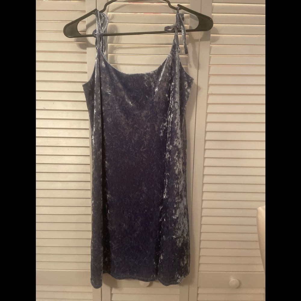 SHIMMERY!  Blue Crush Velvet Dress